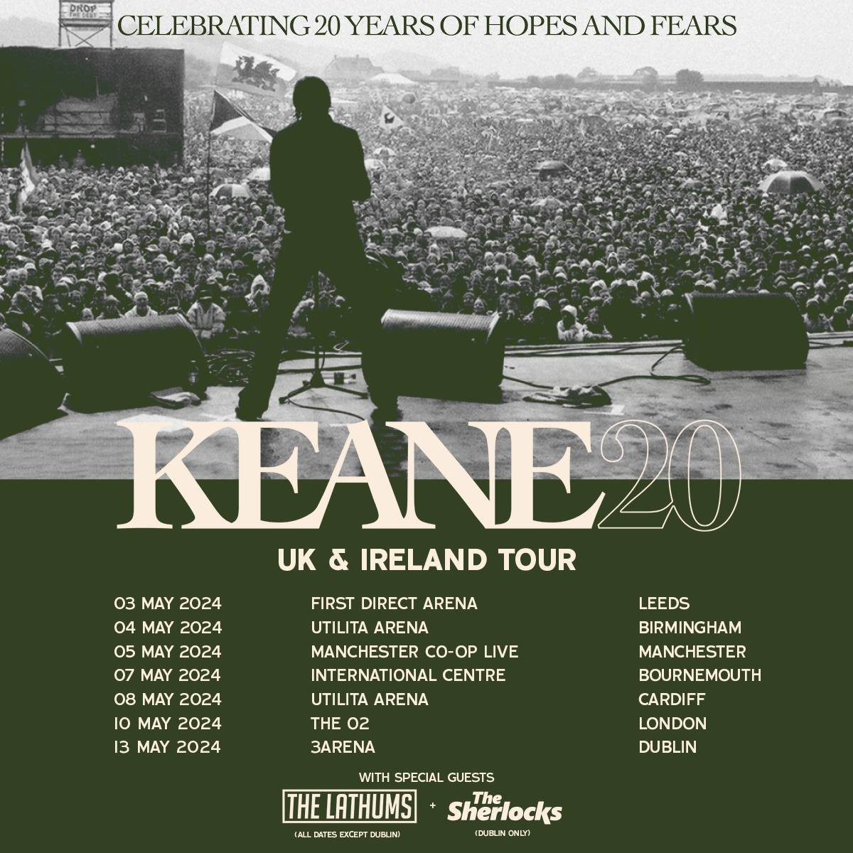 Keane Tickets For Spring 2024 UK and Ireland Arena Tour On Sale 10am